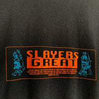 90's SLAYERS GREAT スレイヤーズグレート 半袖 Tシャツ シングルステッチ United Sports ブラック USA製 Size L (42-44) 福生店