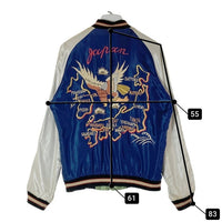 TOYO ENTERPRISE 東洋エンタープライズ  TT13608 SOUVENIR JACKET JAPAN MAP×DRAGON スカジャン ネイビー sizeM 瑞穂店