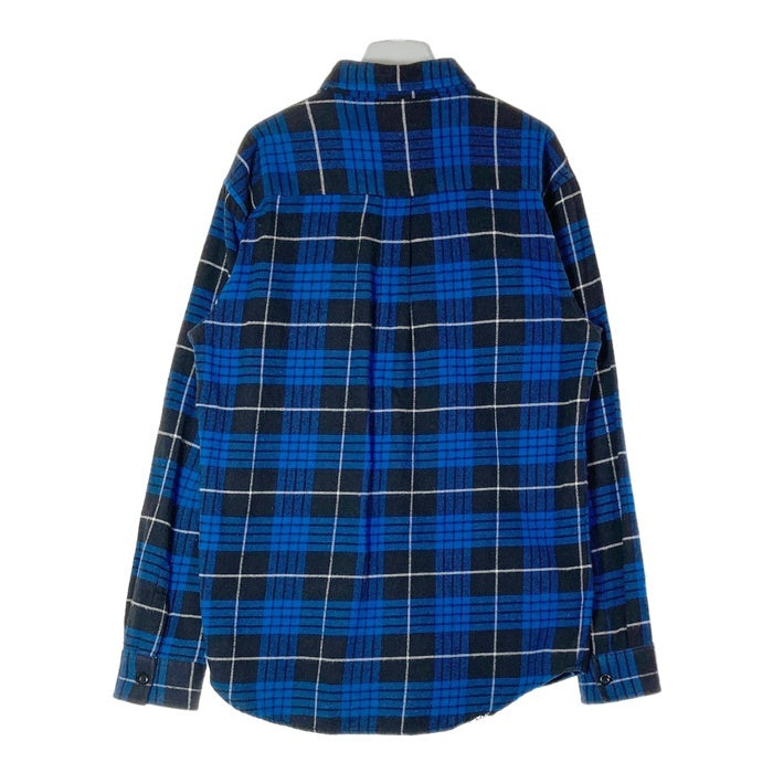 STUSSY ステューシー ネルシャツ チェック柄 ブルー sizeL 瑞穂店