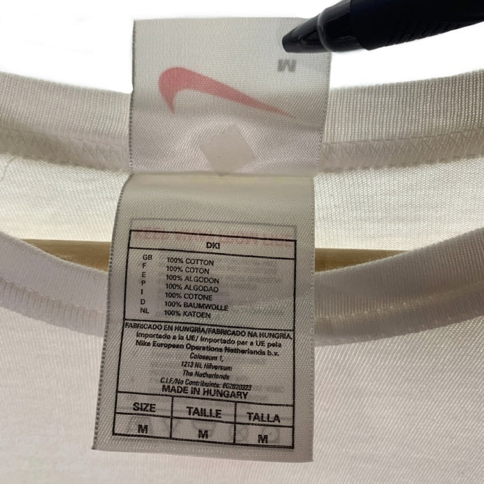 00's NIKE ナイキ 100％ ORANJE KNVB プリントTシャツ ホワイト ハンガリー製 Size M 福生店