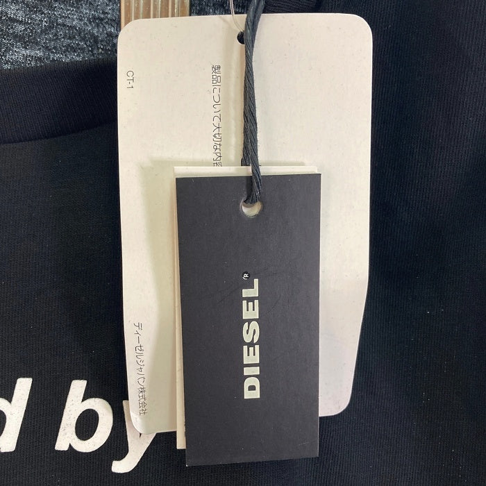 DIESEL ディーゼル A01977 S-ATW00D-GLOVY Ｔシャツ ブラック sizeL 瑞穂店