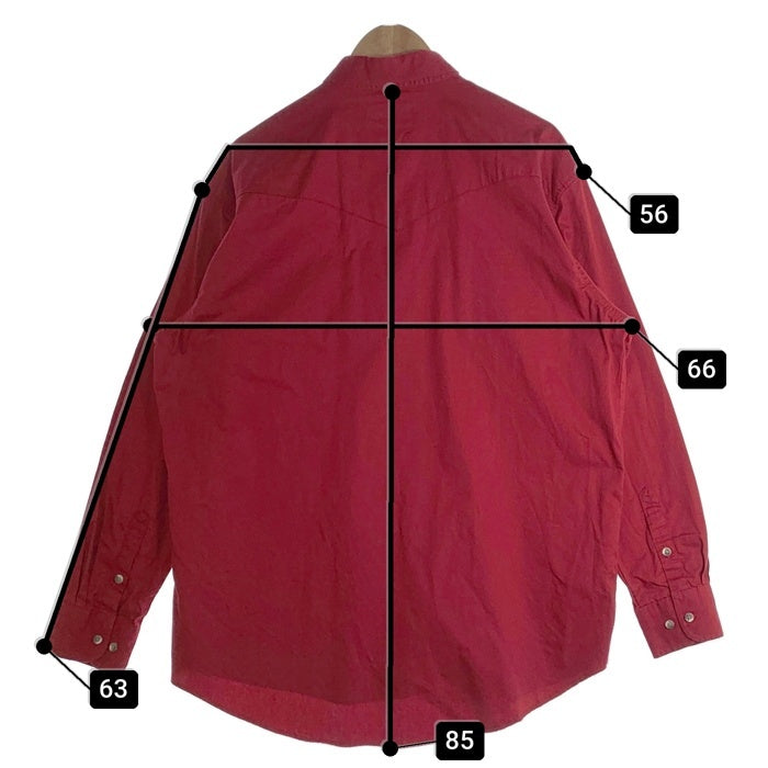 Wrangler ラングラー Painted Desert Basic Western Shirt 長袖 ボタンダウン ウエスタン シャツ バーガンディー Size XL 福生店