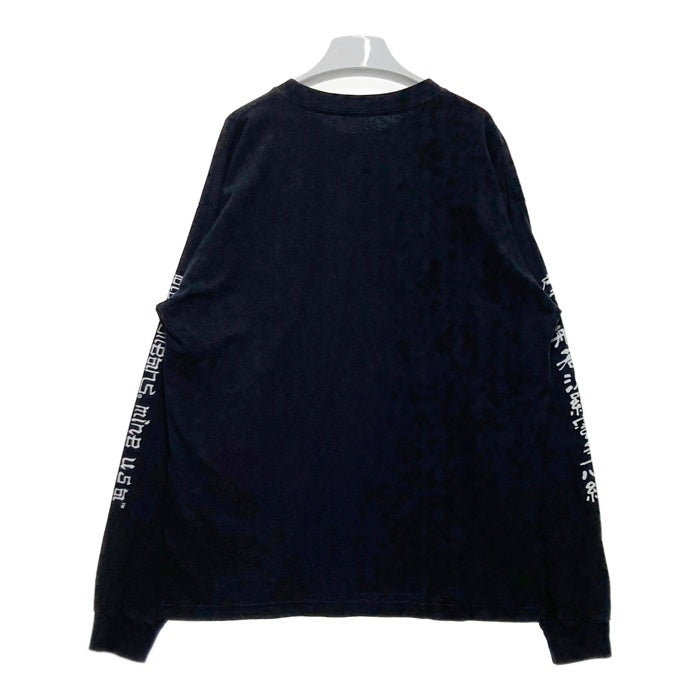 blackmeans ブラックミーンズ mine マイン ロングスリーブ プリントTシャツ ブラック Size 4 瑞穂店
