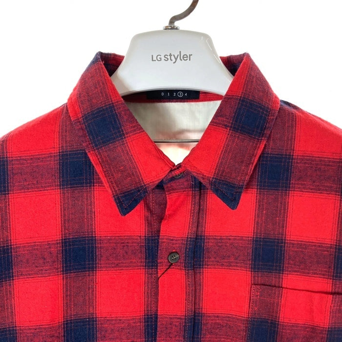 glamb グラム Patrick check SH パトリックチェックシャツ レッド GB17SP/SH02 Size 3 瑞穂店
