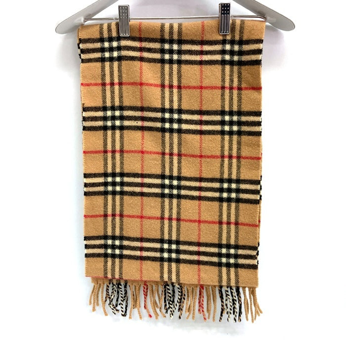 BURBERRY バーバリー マフラー 英国製 ウール ノバチェック ブラウン 瑞穂店