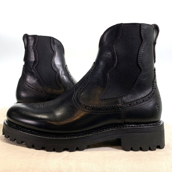 One Trick Pony ワントリックポニー Western side gore boots ウエスタン サイドゴアブーツ ブラック ホースバット OTP-24AW-AC0004 Size 9 (27cm) 福生店