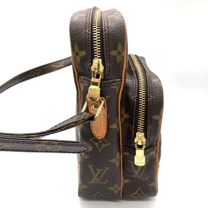 LOUIS VUITTON 柔らかい ルイヴィトン アマゾン ショルダーバッグ モノグラム M45236 ブラウン ゴールド金具 美品 中古