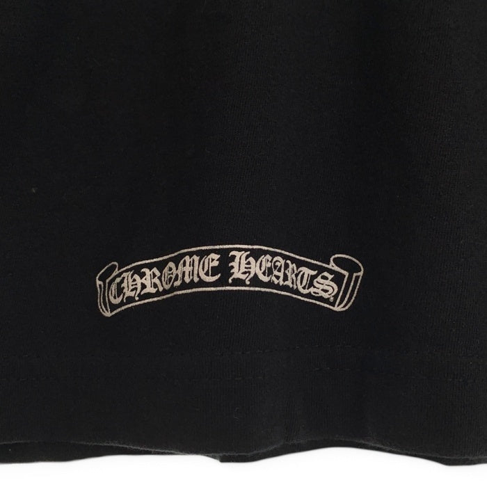 CHROME HEARTS クロムハーツ CH Scroll Logo L/S Pocket Tee スクロールラベルバックプリント ロングスリーブ ポケットTシャツ アーム 長袖 ブラック Size XL 福生店