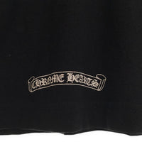 CHROME HEARTS クロムハーツ CH Scroll Logo L/S Pocket Tee スクロールラベルバックプリント ロングスリーブ ポケットTシャツ アーム 長袖 ブラック Size XL 福生店