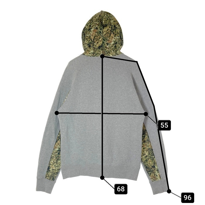 NITRAID ナイトレイド Real Weed Dope Forest BABYLON CITY リアルウィード プルオーバーパーカー グレー sizeL 瑞穂店