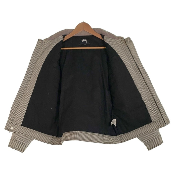 STUSSY ステューシー Drizzler Plaid Bomber Jacket ドリズラー プレイド ボンバージャケット チェック 中綿 グレー 215146 Size S 福生店