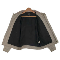 STUSSY ステューシー Drizzler Plaid Bomber Jacket ドリズラー プレイド ボンバージャケット チェック 中綿 グレー 215146 Size S 福生店