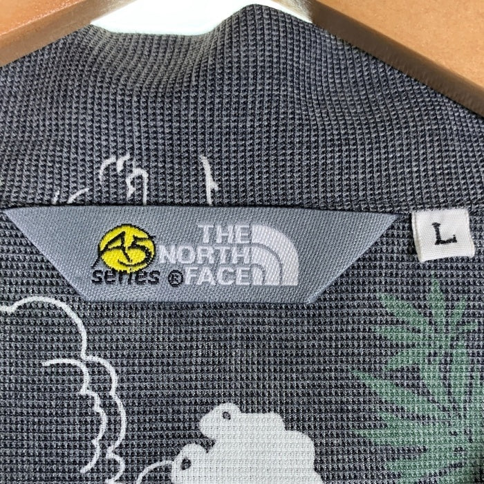 THE NORTH FACE ノースフェイス ポリエステル レーヨン アロハシャツ チャコールグレー AT30604 Size L 福生店