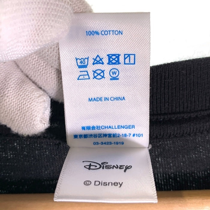 CHALLENGER チャレンジャー 25SS S/S MICKEY MOUSE HAND PLANT Tee ミッキーマウス プリントTシャツ ブラック Size XL 福生店