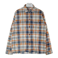 SUGAR CANE シュガーケーン マドラスチェック 長袖チェックシャツ SC29072 ネイビーxオレンジ sizeM 瑞穂店