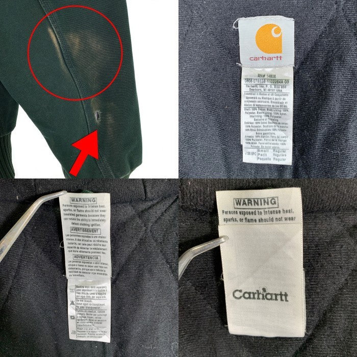 00's CARHARTT カーハート DUCK ACTIVE JACKET ダック アクティブジャケット グリーン J130 SPC Size Small Regular 福生店