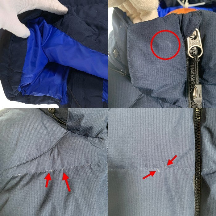 POLO RALPH LAUREN ポロ ラルフローレン ビッグポニー ダウンジャケット フード ネイビー Size XL 福生店