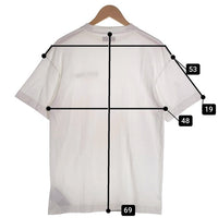 Palm Angels パームエンジェルス Logo Print T-Shirt ロゴプリント モックネック 半袖 Tシャツ フロッキープリント ホワイト PMAA001F18413018 Size S 福生店