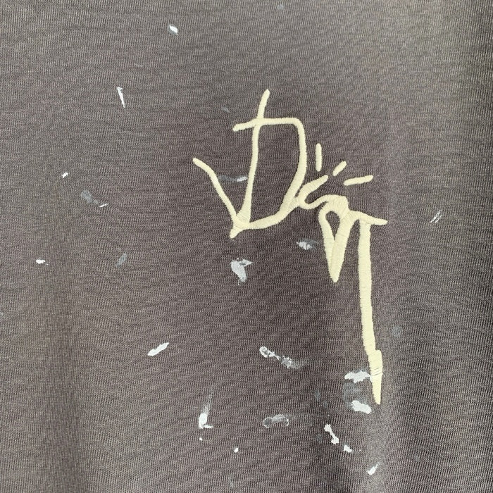 Dior ディオール 22AW Travis Scott トラヴィススコット 刺繡 ペンキ加工 オーバーサイズTシャツ チャコール 283J685B0554 Size M 福生店