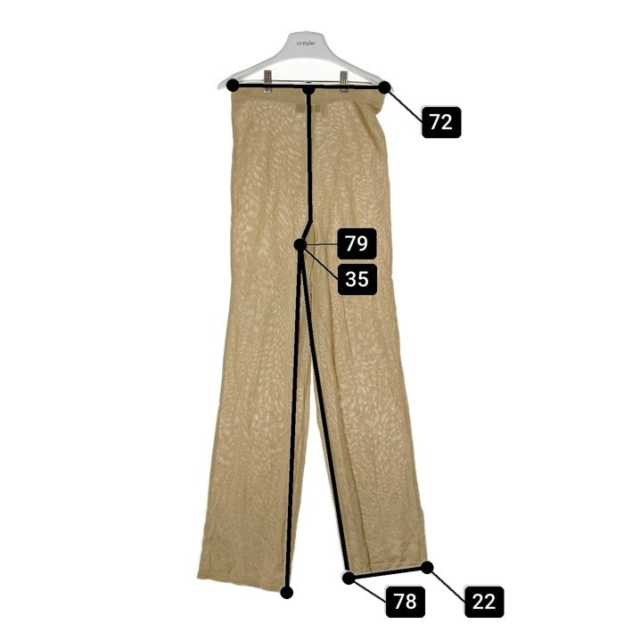 FENDI フェンディ レーヨン×ナイロン パンツ ヴィンテージ ベージュ size42 瑞穂店