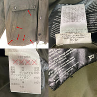 Barbour バブアー 1202060 ショート丈 オイルドコーティングジャケット SL SPEY フード付き カーキ size36 瑞穂店