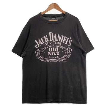 90's JACK DANIEL'S ジャックダニエル プリントTシャツ ブラック Size XL 福生店