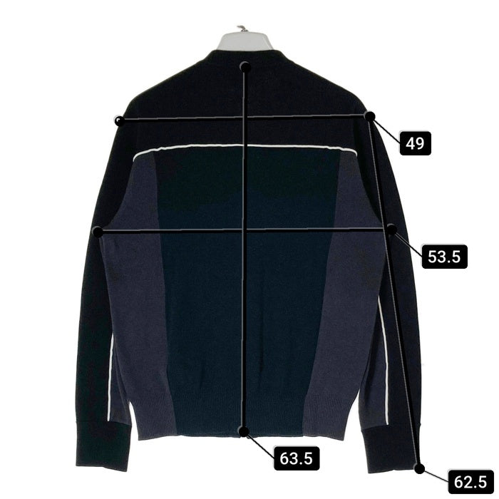 DIESEL ディーゼル A08007 K-WICHITA ZIP COD ニット ジップジャケット ブラック sizeXS 瑞穂店