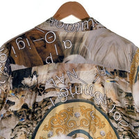BAL ORIGINAL バル オリジナル フォトコラージュ 半袖 オープンカラーシャツ マルチ Size M 福生店