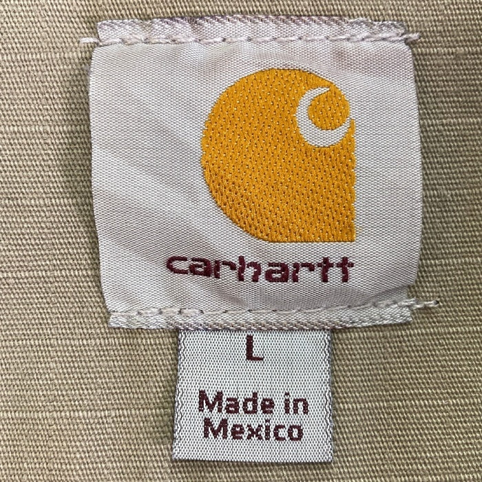 Carhartt カーハート 14806 裏キルティング 企業ロゴ リップストップ アクティブジャケット ベージュ sizeL 瑞穂店
