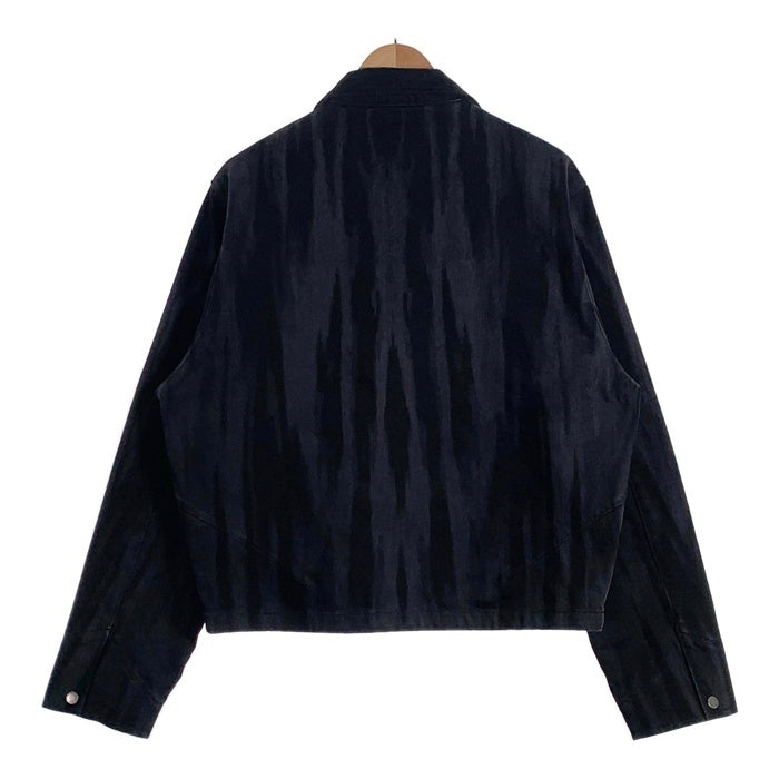 NO MAINTENANCE ノーメンテナンス Black Mechanic Jacket メカニックジャケット ジップアップ ブラック ウォッシュ加工 Size M 福生店