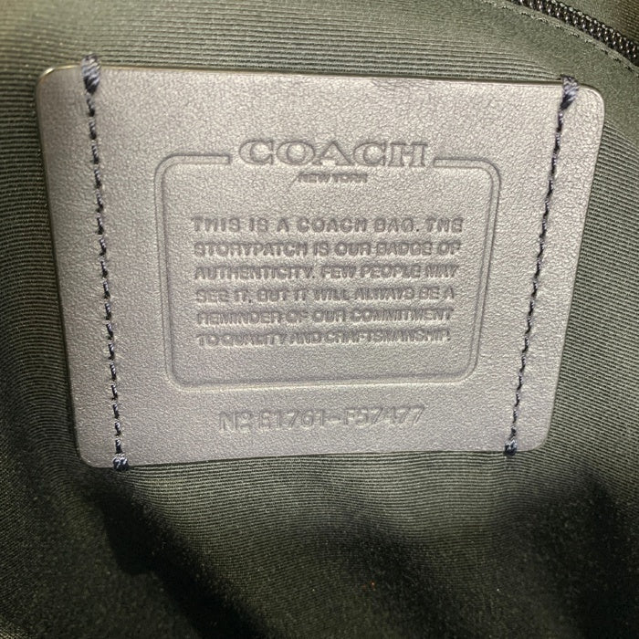 COACH コーチ パーフォレイテッド テイレン トレック パック バックパック リュック グレー ブラック ナイロン レザー F57477 福生店