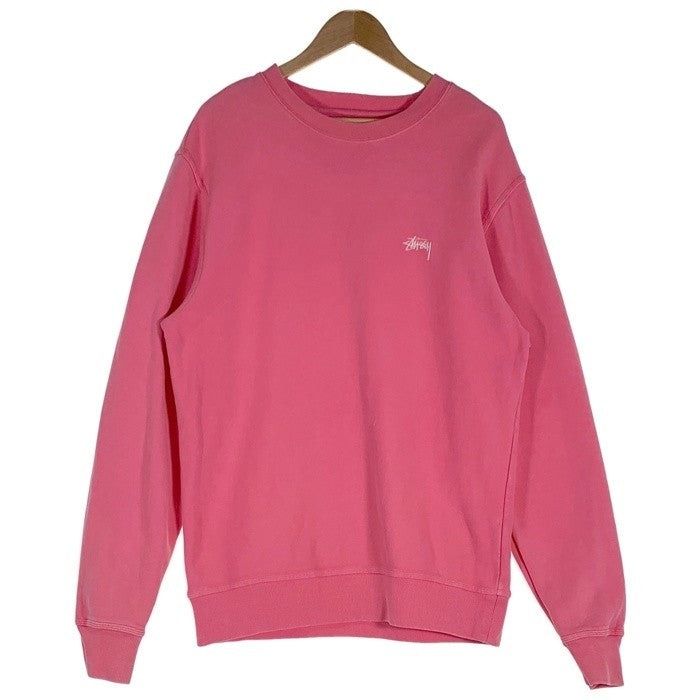 STUSSY ステューシー コットン クルーネックスウェット ピンク Size M 福生店