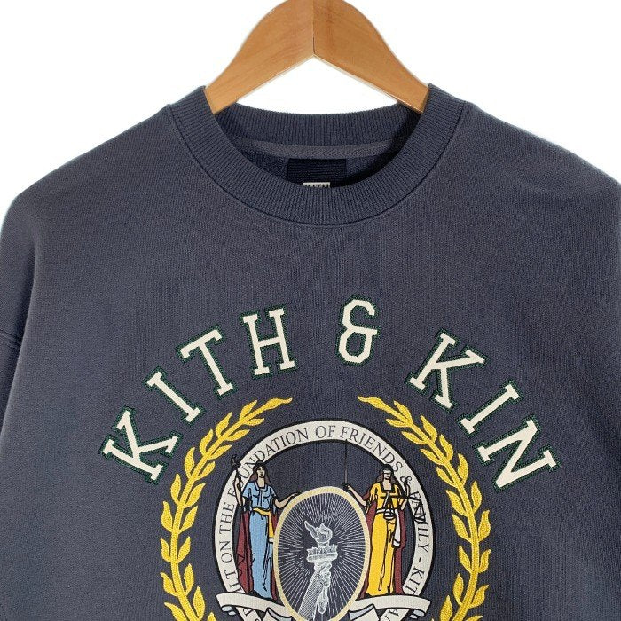 KITH キス 23SS KITH＆KIN Vintage Crewneck スウェットトレーナー ネイビー Size S 福生店