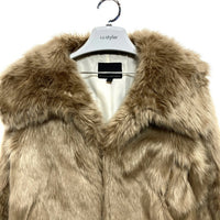 BANANAREPUBLIC バナナリパブリック FAUX FUR SHORT JACKET ファージャケット ブラウン sizeS 瑞穂店