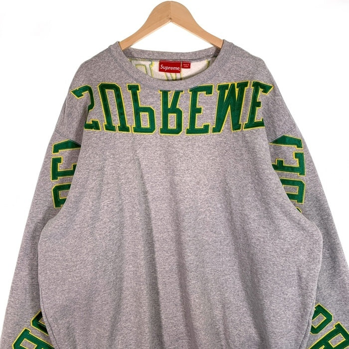 SUPREME シュプリーム 22SS Multi Arc Crewneck マルチ アーチロゴ クルーネックスウェットトレーナー グレー グリーン Size XXL 福生店