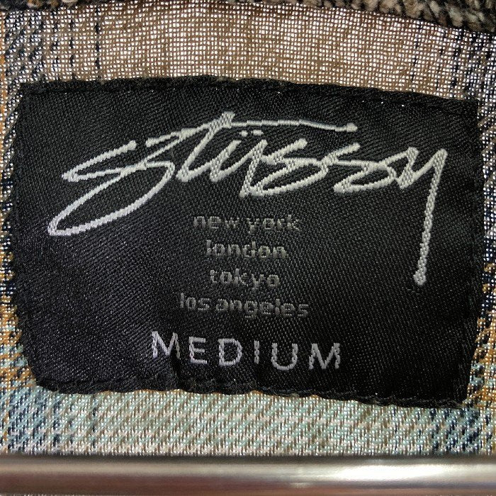 STUSSY ステューシー チェック プルオーバー パーカー  sizeM 瑞穂店