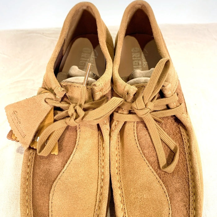 Clarks クラークス Wallabee ワラビー Tan Combi スウェードブーツ ベージュ ブラウン 切替 11826 Size UK7 (25.5-26cm) 福生店