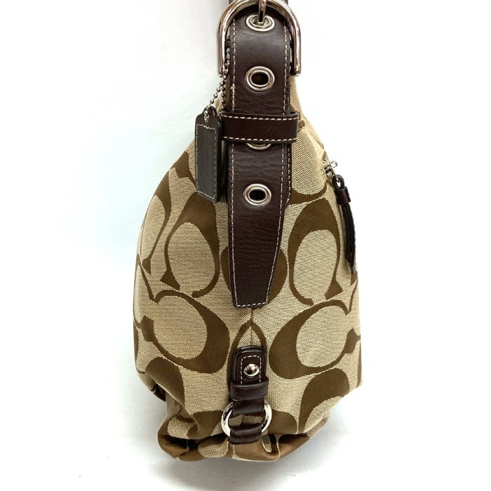 COACH コーチ F15067 斜め掛け ショルダーバッグ シグネチャー ブラウン 瑞穂店