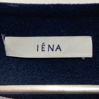 IENA イエナ ノーカラーウールコート ネイビー size38 瑞穂店