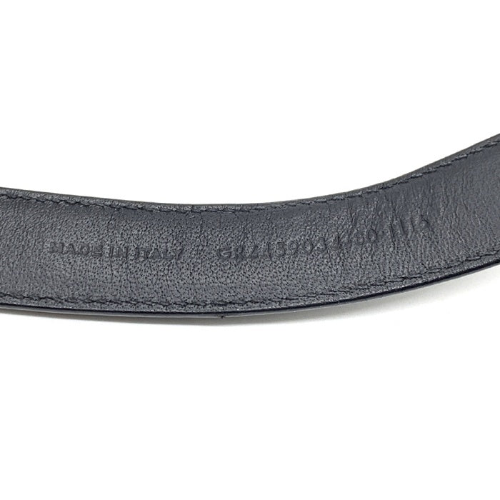 SAINT LAURENT PARIS サンローランパリ ウエスタンバックル ナローベルト レザー スター ブラック シルバー GRZ459034・80・1116 Size 72~82cm 福生店