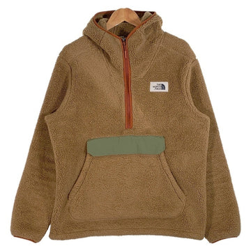 THE NORTH FACE ノースフェイス CAMPSHIRE PULLOVER HOODIE ハーフジップ フリースパーカー ブラウン NF0A33QV Size Ｌ 福生店