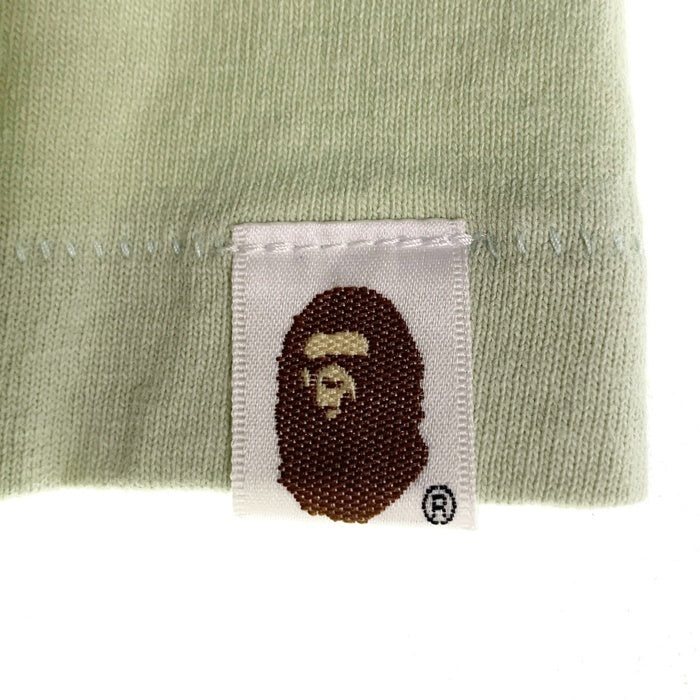 A BATHING APE アベイシングエイプ Japan Culture Lettered  T-Shirt プリント Tシャツ グリーン 001TEJ301066M Size M 福生店