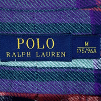 POLO RALPH LAUREN ポロラルフローレン フランネルシャツ ショルダーレザーパッチ チェック グリーン Size M 福生店