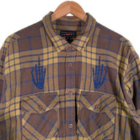 SUPREME シュプリーム 21SS HYSTERIC GLAMOUR ヒステリックグラマー Plaid Flannel Shirt チェック フランネルシャツ ブラウン ベージュ　Size XL 福生店