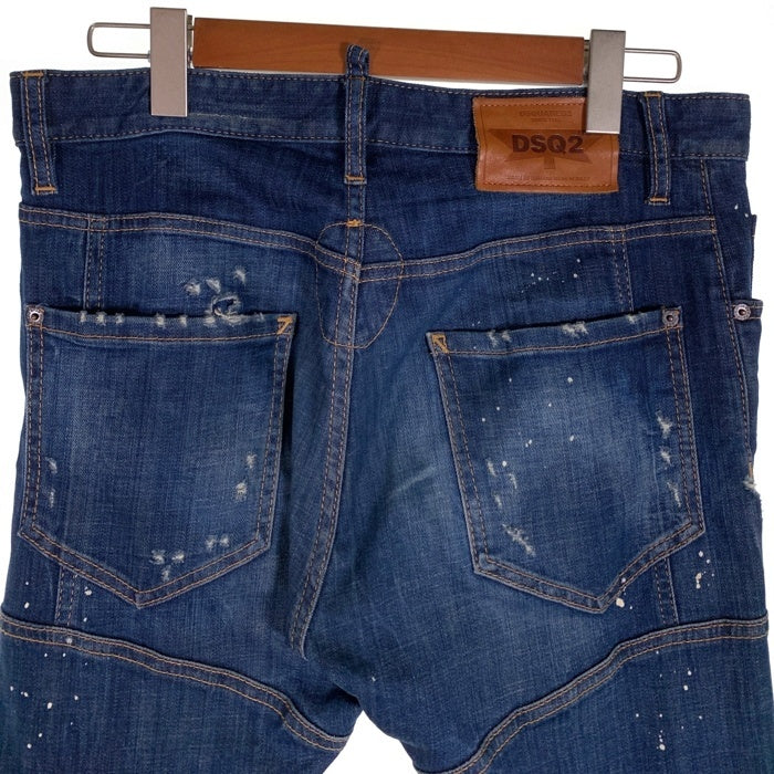 DSQUARED2 ディースクエアード Tidy Biker Jean ティディー バイカー ジーン ダメージ加工 デニムパンツ インディゴ Size 46 福生店