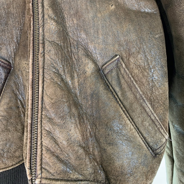 Schott ショット TYPE B-6 ムートン フライトジャケット ボア ブラウン Size 40 福生店