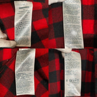 DSQUARED2 ディースクエアード Relax Dan D.B. Shirt バッファローチェックウールシャツ ボタンダウン レッド S71DM0655 S78301 Size 44 福生店