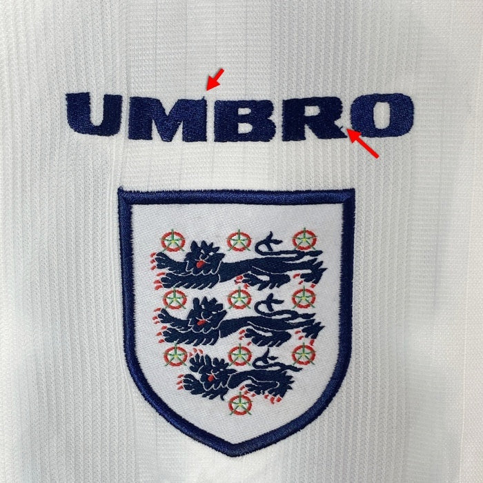 UMBRO アンブロ イングランド代表 96 ホーム ユニフォーム ホワイト sizeM 瑞穂店