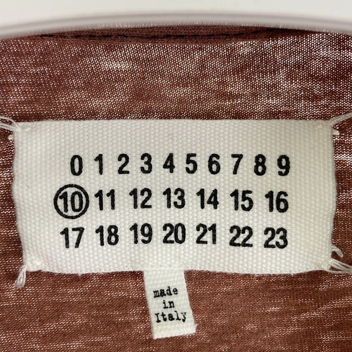 Maison Martin Margiela メゾンマルタンマルジェラ S30GC0410 ⑩ 再構築 ドッキング Tシャツ ブラウン sizeUNI 瑞穂店