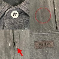 MITTAN ミッタン SS2024 コットン 長袖 カディシャツ SH-101 ブラック Size 2 福生店